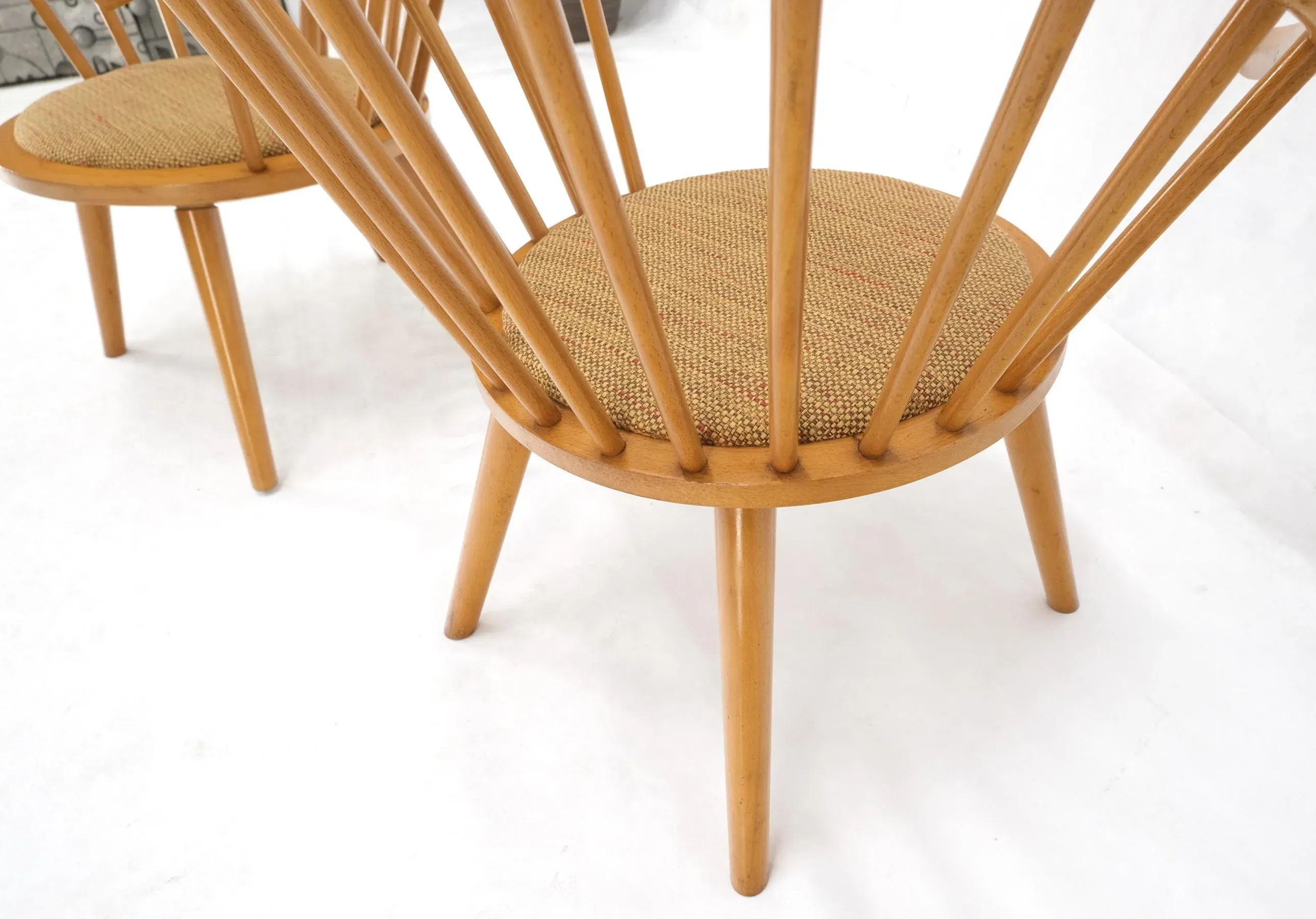 Pair of Japanese Mid Century Modern Akita Mokko Fan Barrel