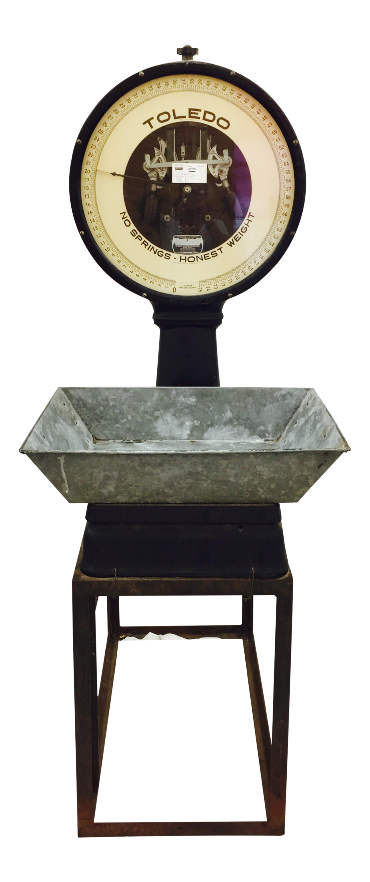Vintage Toledo Scale On Stand Chairish