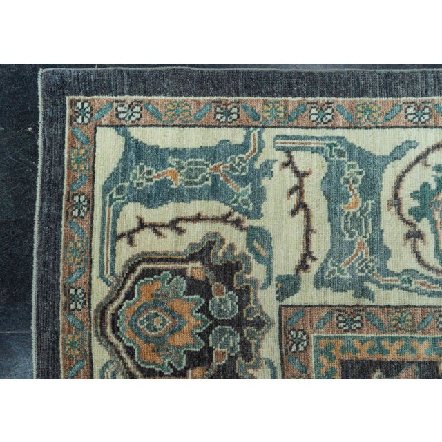 Early 21st Century Turkish Oushak Antique Look Rug 8'4" x 10'9" #20060 For Sale - Image 5 of 8