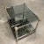 1980s Mid-Century Modern Chrome & Brass Tiered Glass End Table For Sale - Image 13 of 13