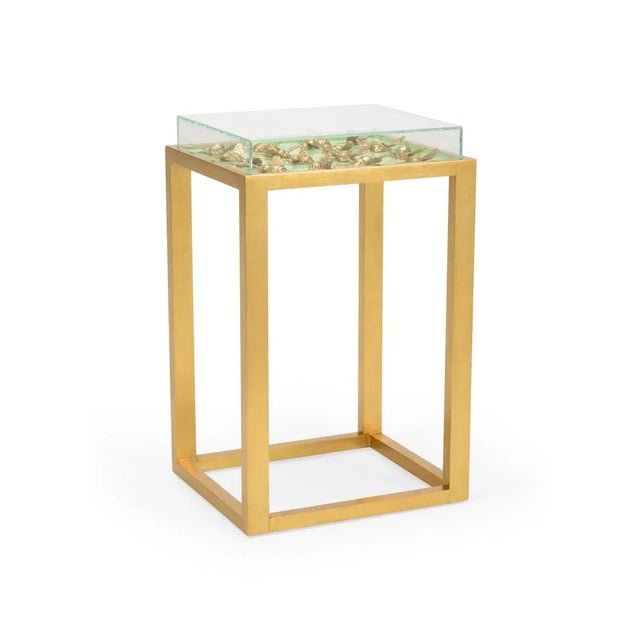 Transitional Chelsea House Flutter Side Table in Pistachio For Sale - Image 3 of 3