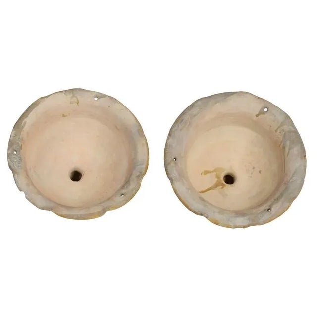 Antique Italian Glazed Vase Holders, Set of 2 For Sale - Image 9 of 11
