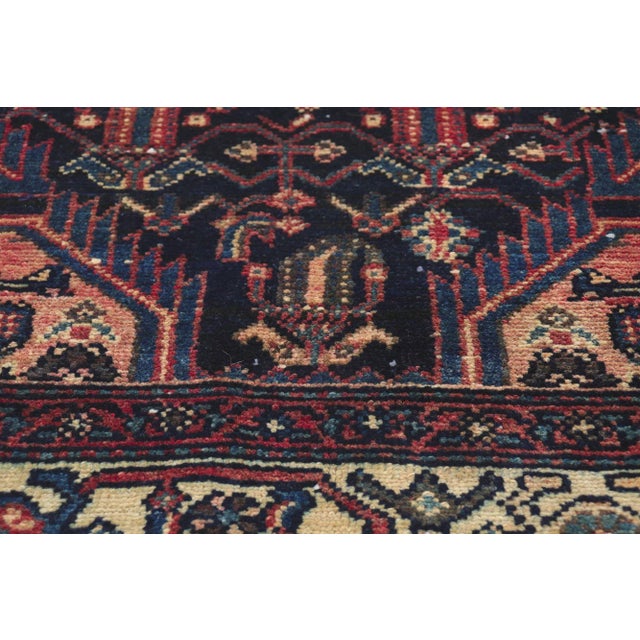 Early 20th Century Early 20th Century Antique Persian Hamadan Rug, 04'05 X 08'03 For Sale - Image 5 of 11