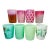 Rare Antique Circa 1930s Art Glass Tumblers Set of 8 For Sale