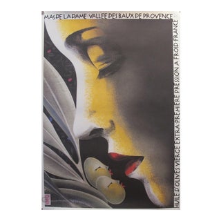 Contemporary Philippe Sommer Olive Oil Poster For Sale