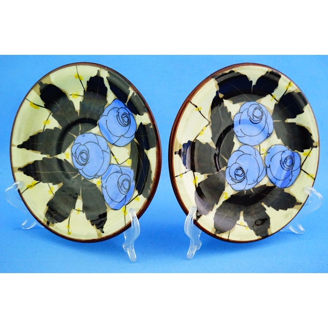 Vintage Ceramic Plates by La Spiga Roma, 1930s, Set of 2 For Sale - Image 3 of 18