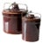 Vintage Stoneware Bail Lock Jar Set/2 For Sale