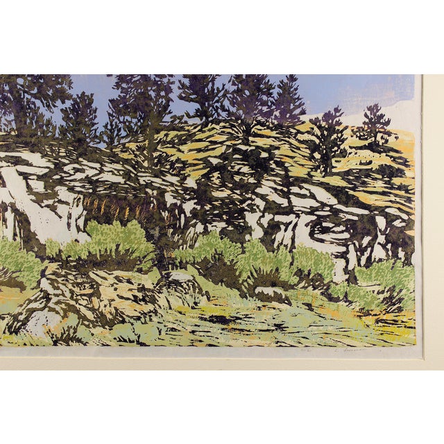 Original Edith Freeman Montana Woodblock Print Chairish