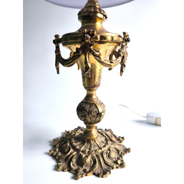 Early 20th Century Belgian Bronze Lamp in the Neoclassical Style (Circa 1910–1920) For Sale - Image 12 of 13