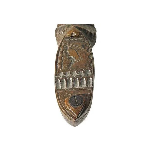 French Antique French Carved Wooden Shoe Box For Sale - Image 3 of 3