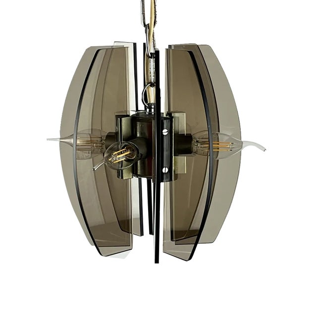 Murano Glass Pendant Light from Veca, Italy, 1970s For Sale