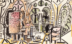 1990s Picasso Sketchbook Carnet De La Californie Print #15 Dated 1/11/1955