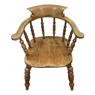 Antique English Rustic Armchair in Elm and Beech, 1800s For Sale