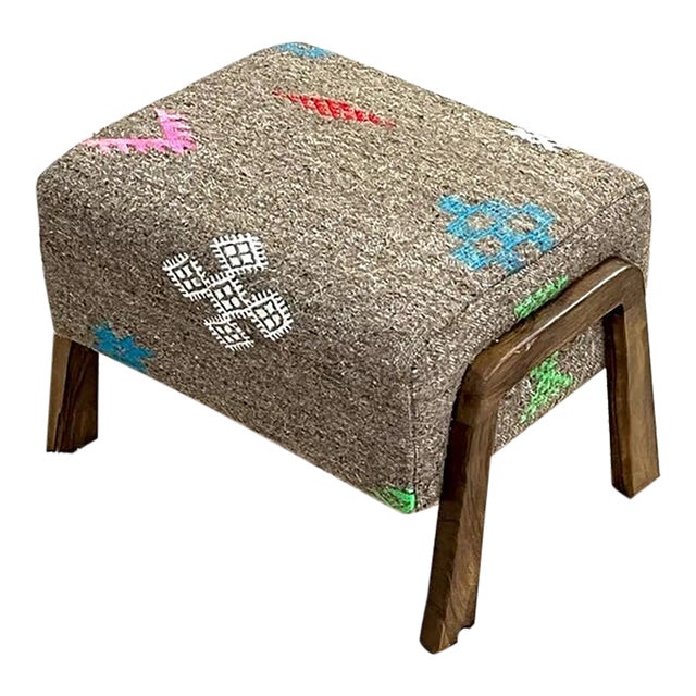 Cactus Silk Ottoman Chair For Sale