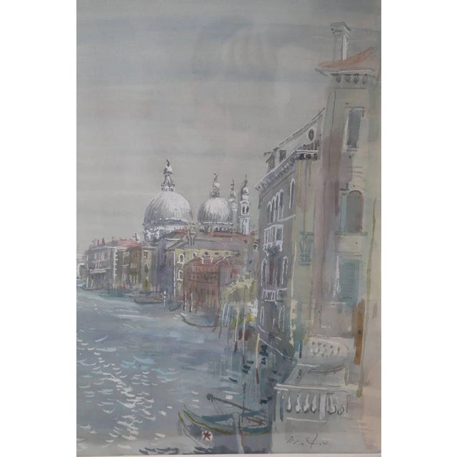 Early 20th Century Early 20th Century Cecil Beaton Grand Canal of Venice Watercolor Painting For Sale - Image 5 of 9