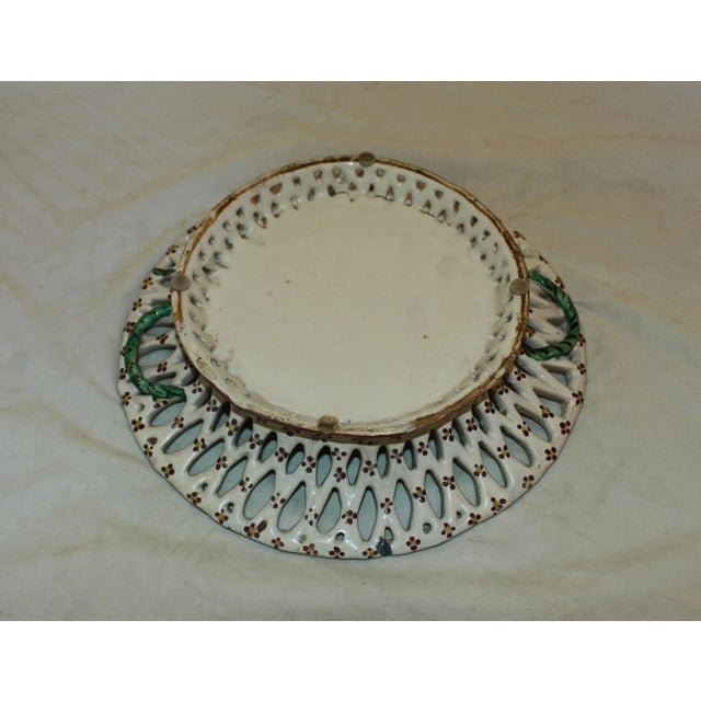 Neoclassical 18th Century Neoclassical Luneville Faience Basket For Sale - Image 3 of 7
