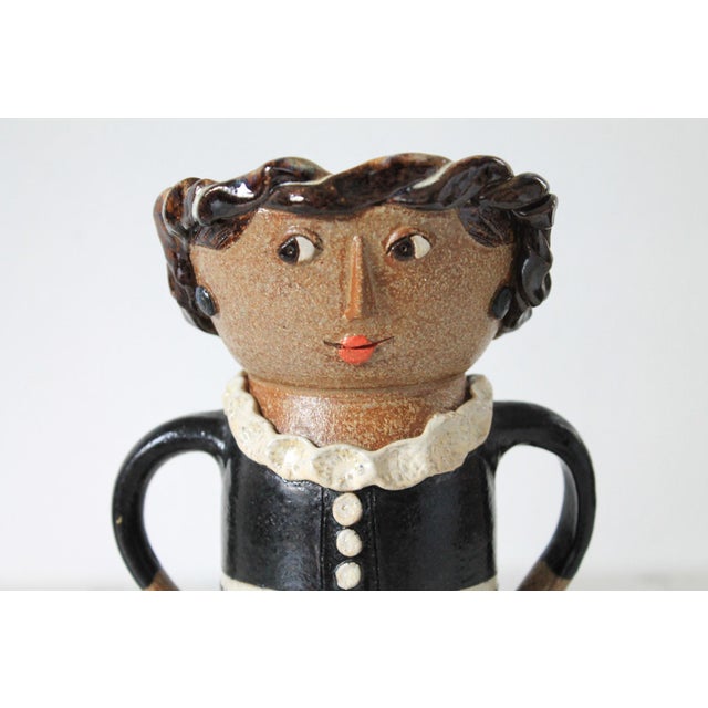 Studio Art Pottery Maid Vase For Sale - Image 4 of 10