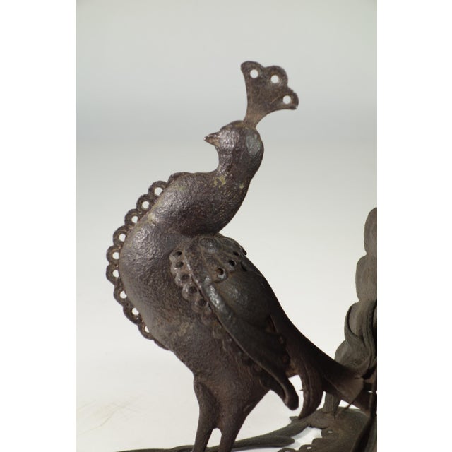 Italian Artist, Peacock, Wrought Iron, Early 20th Century For Sale - Image 9 of 11