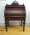 Antique 19th Century Mahogany Renaissance Revival Banker's Cylinder Secretary Desk For Sale - Image 13 of 13