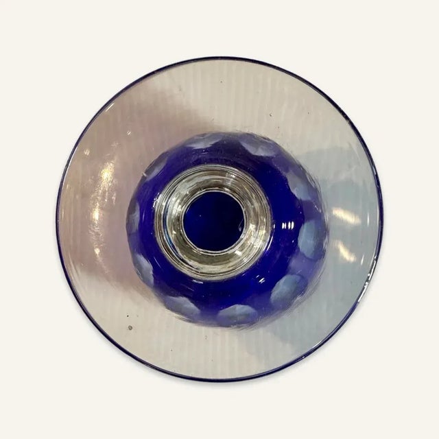 Val Saint-Lambert Set of 6 Val Saint Lambert Cut-To-Clear Goblets by Kent York For Sale - Image 4 of 7