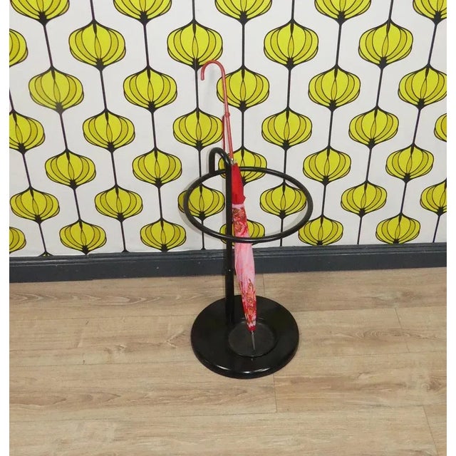 Black Umbrella Stand, 1980s For Sale - Image 4 of 10