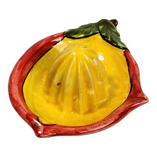 Salvatore Gurreri Hand Painted Citrus Reamer For Sale