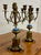 Antique Ormolu Style Gilt Bronze Five Arm Candelabras - Pair For Sale - Image 10 of 12