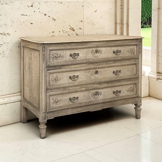 French Country 18th Century Liégeois Country French Louis XVI Stripped Commode For Sale - Image 3 of 18