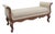 Ethan Allen French Carved Long Upholstered Bench Stool 6440 For Sale