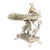 Victorian Figural Silver-Plate Tazza With Engraved Floral Tray For Sale