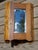 Antique Oak Corner Medicine Cabinet Beveled Mirror Cupboard Kitchen Apothecary For Sale - Image 11 of 13