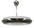 Vintage Bauhaus UFO Chrome and Glass Pendant Light, Czechoslovakia, 1930s For Sale
