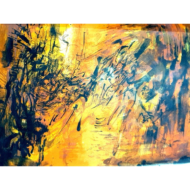 Zao Wou-ki - Original Lithograph - Abstract Composition 1962 For Sale - Image 3 of 9