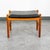 Danish midcentury ottoman or stool, solid white oak frame by Spottrup. Produced by Hugo Frandsen, Spøttrup 1960s....