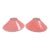Vintage Art Deco Pink Satin Glass Ceiling Light Shades, Floral Relief, Circa 1935–1945 - a Pair For Sale