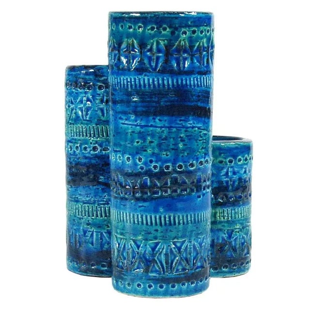 Italian Triple Ceramic Desk Organizer from Bitossi, 1960s. For Sale - Image 9 of 9