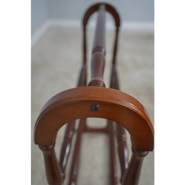 Bombay Co Cherry Finish Quilt Rack For Sale - Image 4 of 12