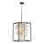Possini Euro Contemporary Design Carrine Sand Black Gold Pendant Chandelier Lighting Set For Sale