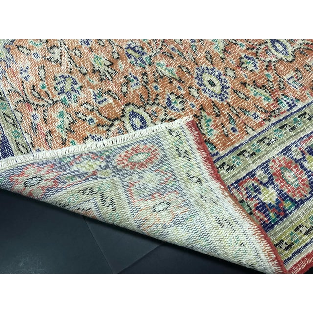 1960s Turkish Ethnic Area Rug For Sale - Image 10 of 11