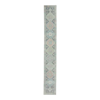 Turkish Oushak Runner Rug 2'10" x 20'5" #17223 For Sale