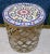 18" Settachia Beldia Style Mosaic Table With Gold Finish Base For Sale In Orlando - Image 6 of 7