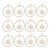 2020s Jeweled Metal Hanging Snowflake Ornament (Set of 12) For Sale - Image 5 of 5