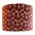 Gretchen Punch “Regal” Floral Velvet Lampshade – Maroon & Green Designer Fabric Drum Shade, Spider Fitter For Sale