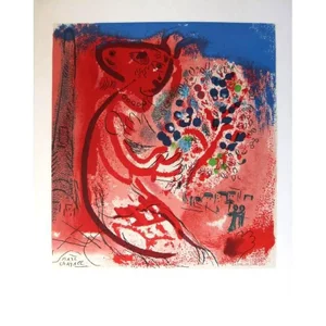 Marc Chagall (after) - Lettre à mon peintre Raoul Dufy 1965
