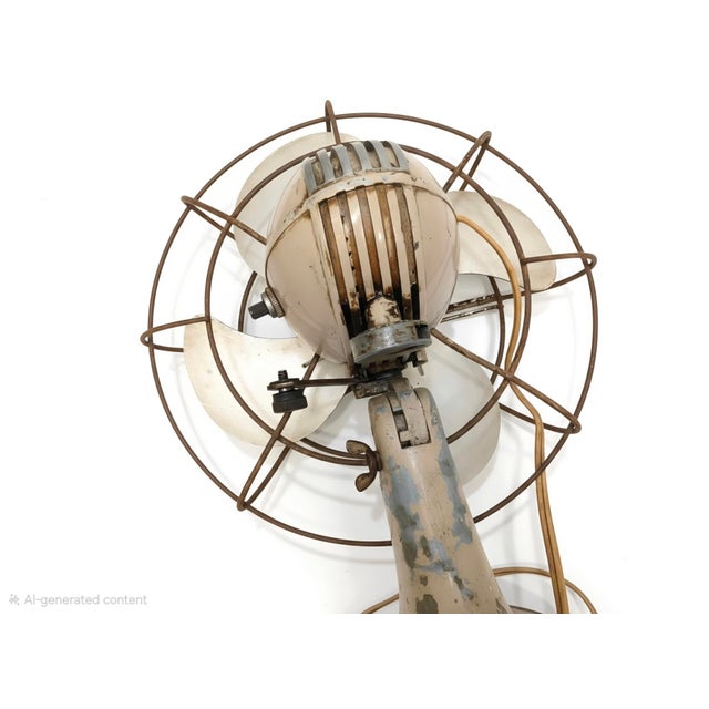 Early 20th Century Authentic Westinghouse Art Deco Desk Fan For Sale In Los Angeles - Image 6 of 8