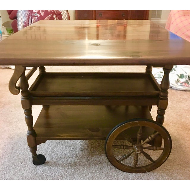 1960s Ethan Allen Bar Tea Cart Chairish