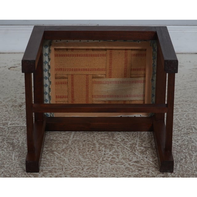 Colonial Williamsburg Kit Furniture Mahogany Footstool For Sale - Image 12 of 13
