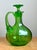 Vintage Green Glass Decanter For Sale - Image 4 of 12