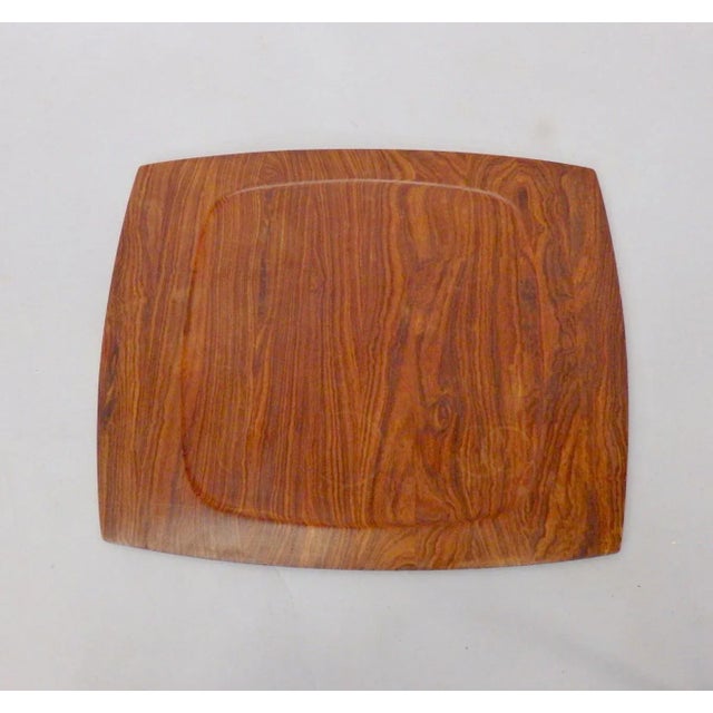 Mid-Century Modern JHQ Dansk Attributed Solid Rosewood Serving Tray For Sale - Image 3 of 5