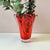 Abstract Vintage 1950's Free Form Red Glass Vase For Sale - Image 3 of 4